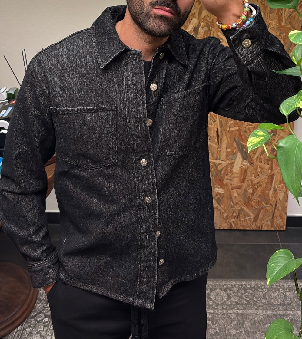 BLACK DENIM JACKET