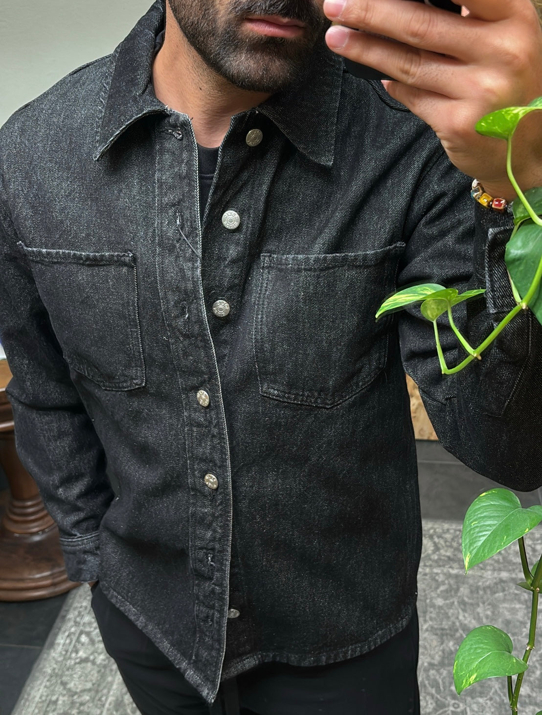 BLACK DENIM JACKET