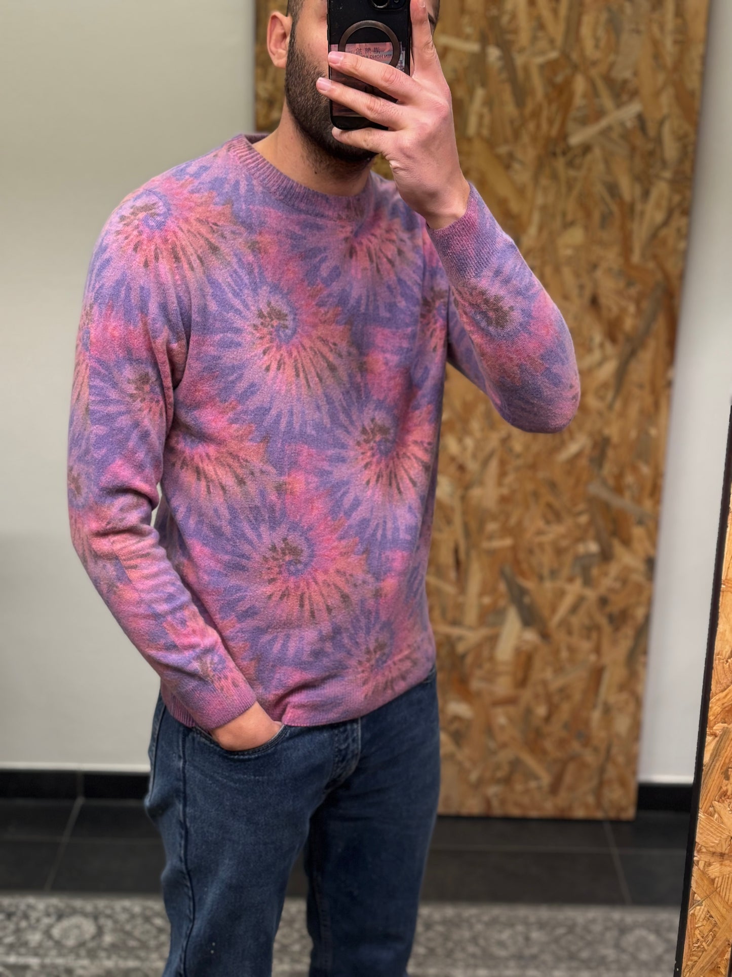 Maglia paricollo lana