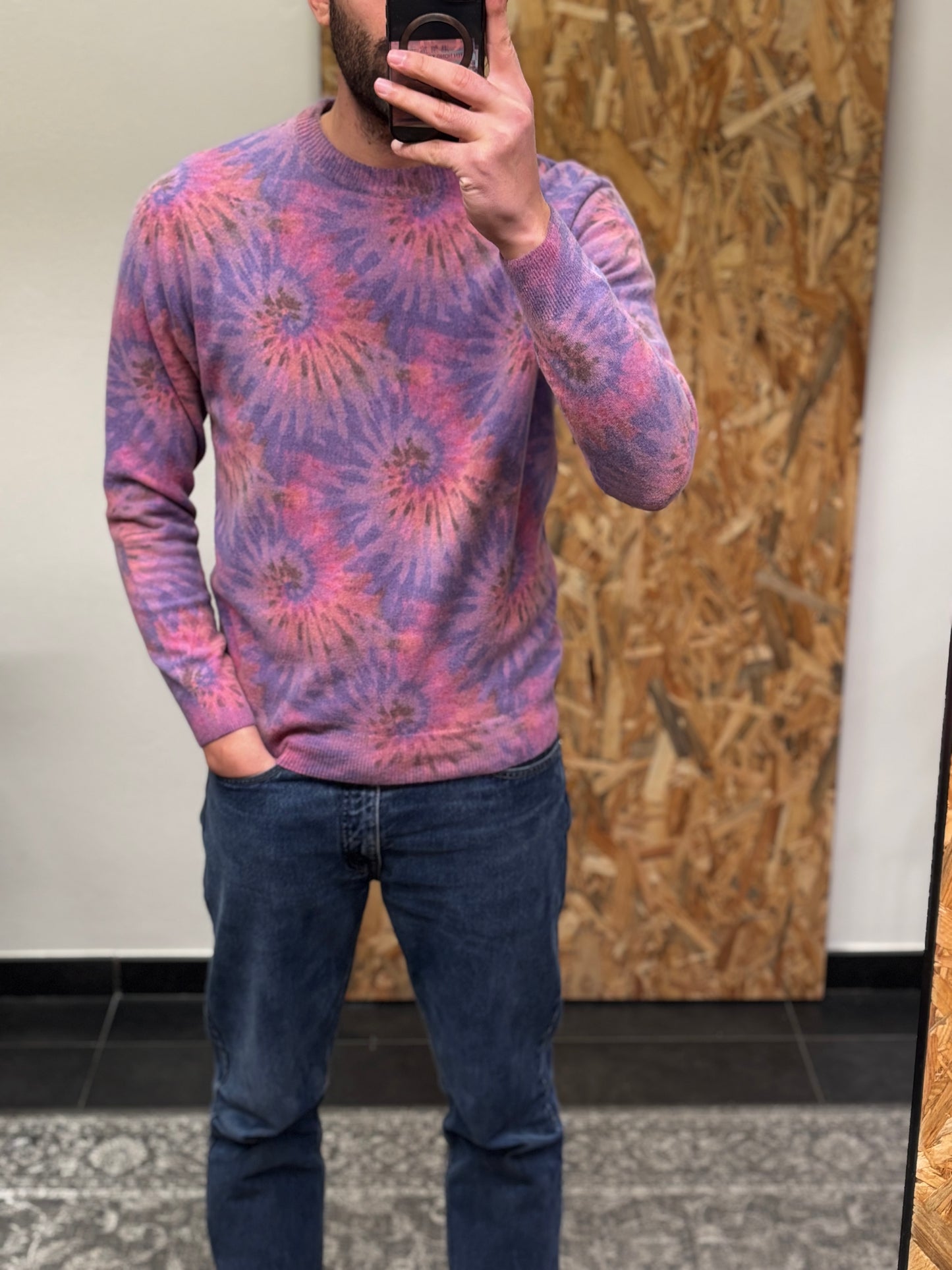 Maglia paricollo lana