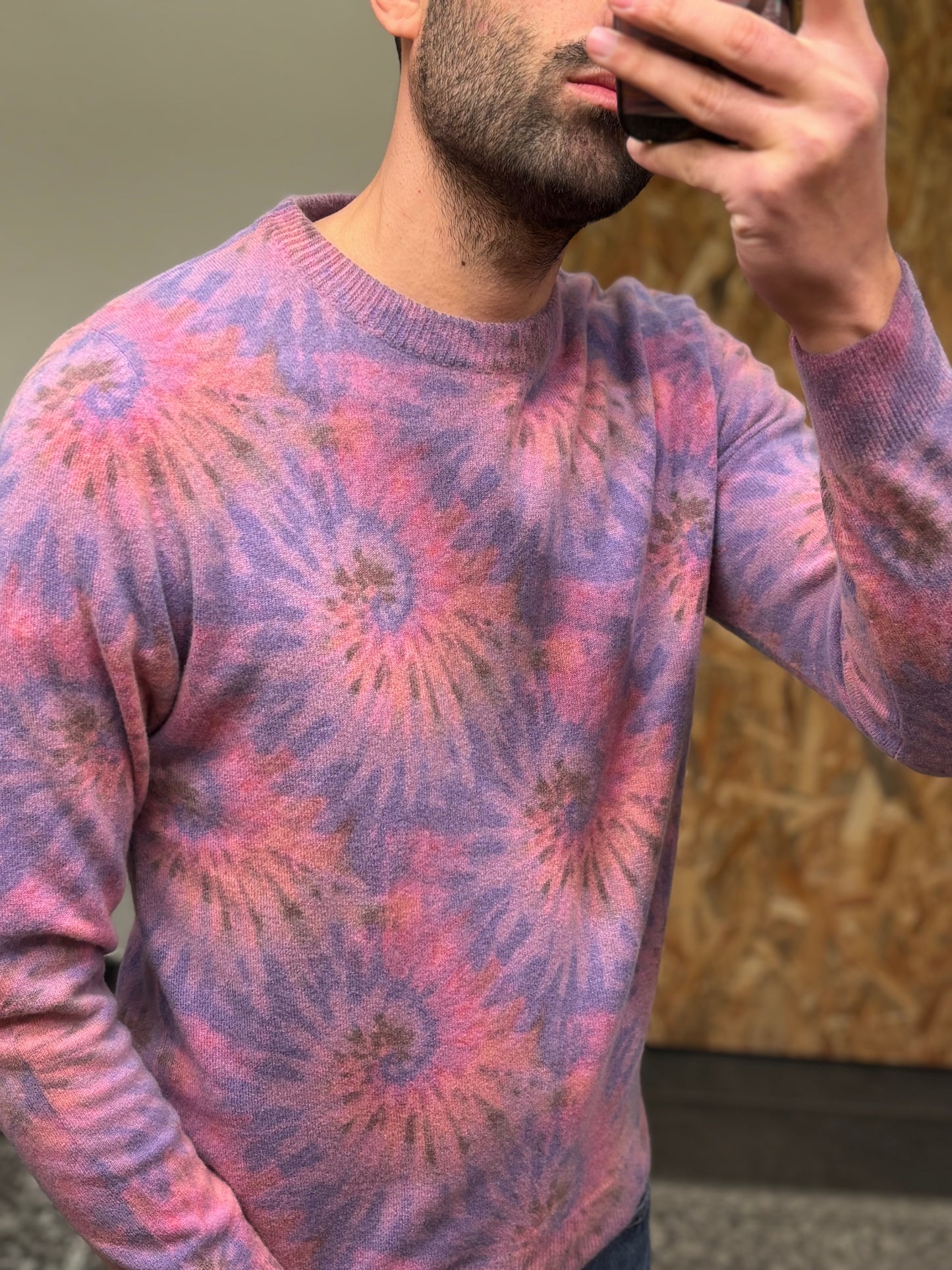 Maglia paricollo lana