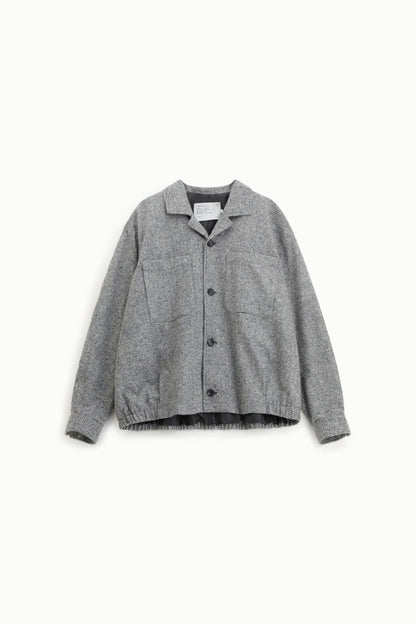 GIACCA CAMICIA CON ABBOTTONATURA SINGOLA