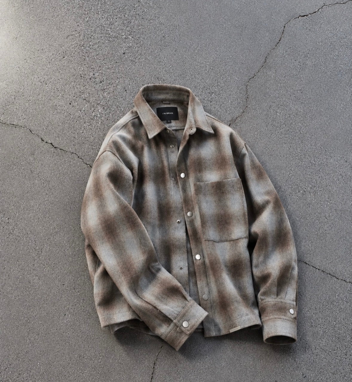 CAMICIA OVERSIZE IN FLANELLA