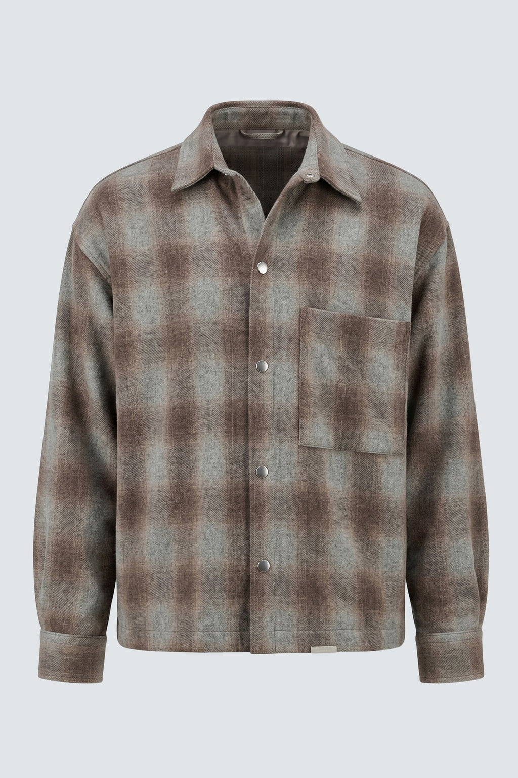 CAMICIA OVERSIZE IN FLANELLA