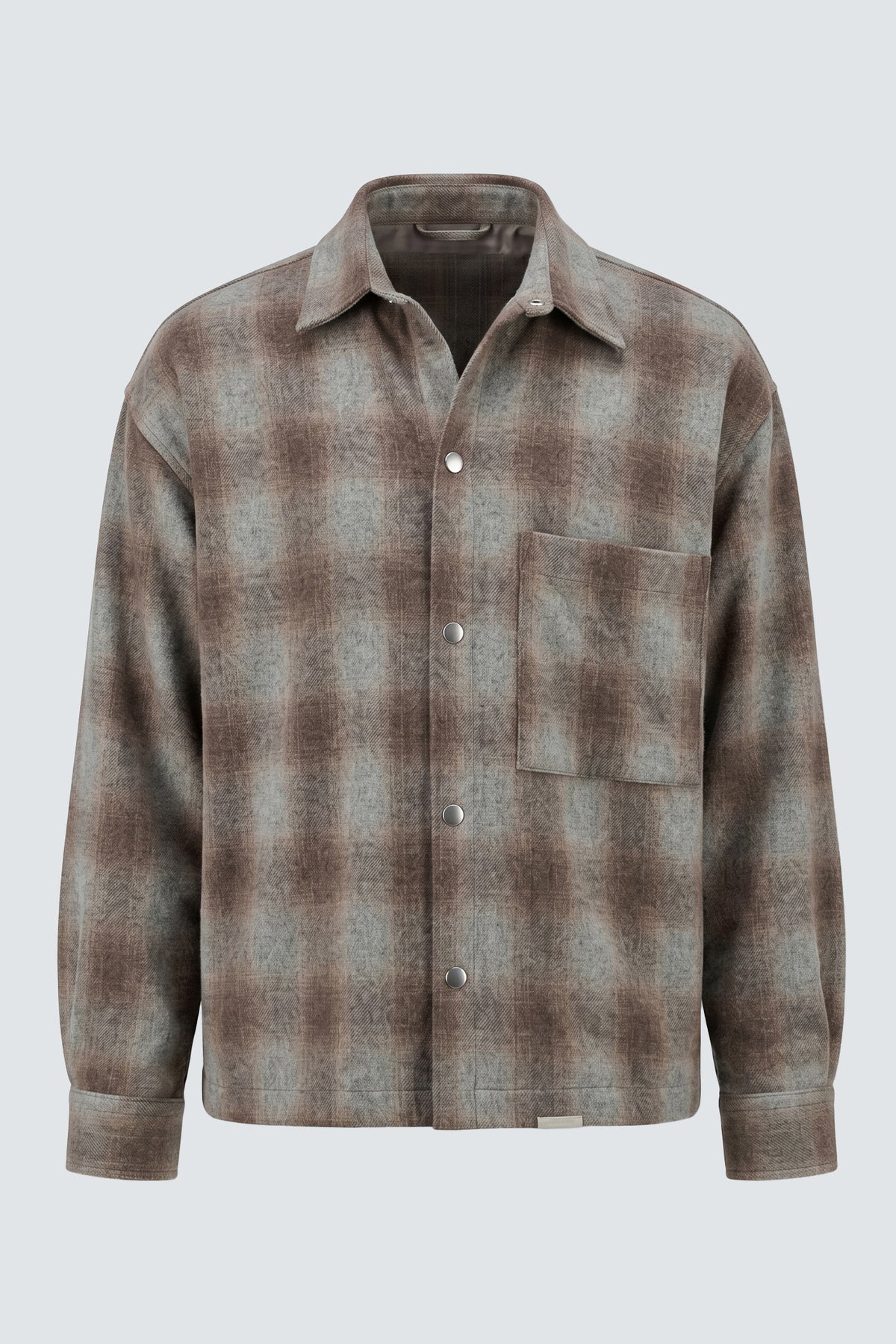 CAMICIA OVERSIZE IN FLANELLA