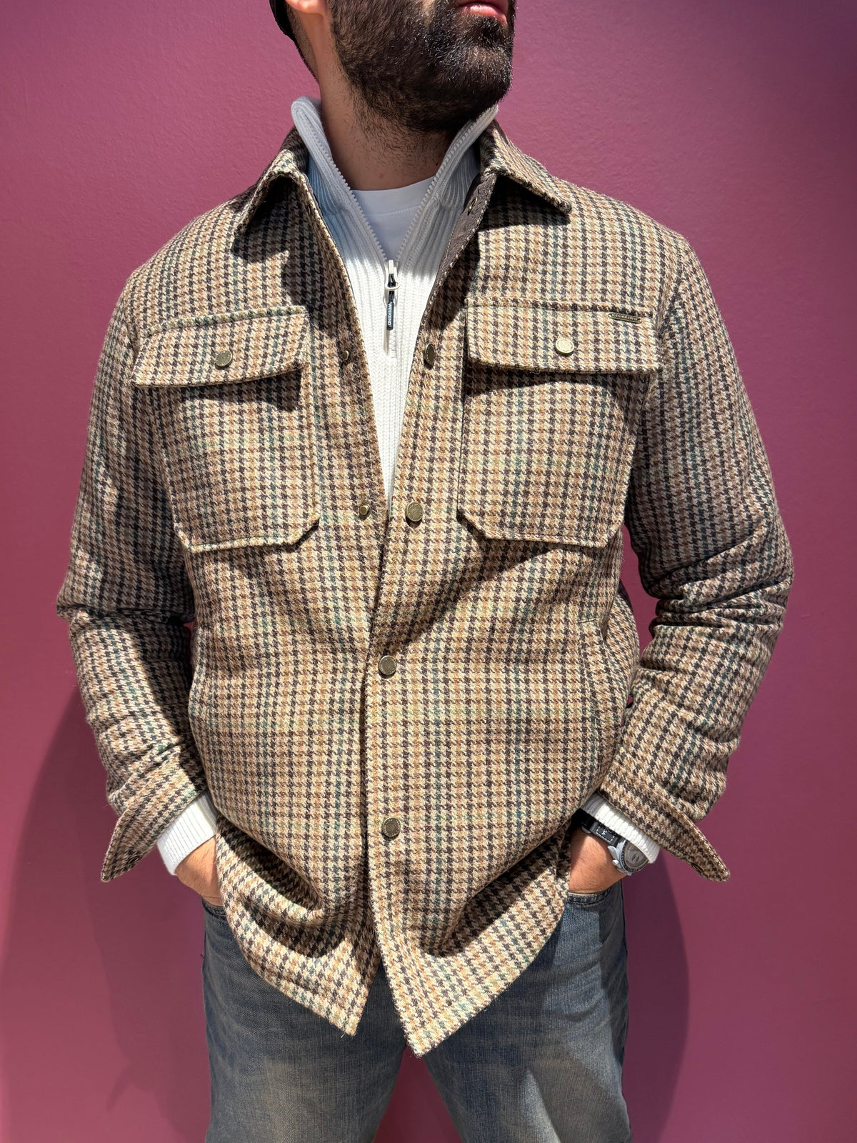 GIACCA TARTAN