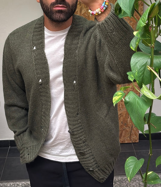 CARDIGAN OVERSIZE - VERDE