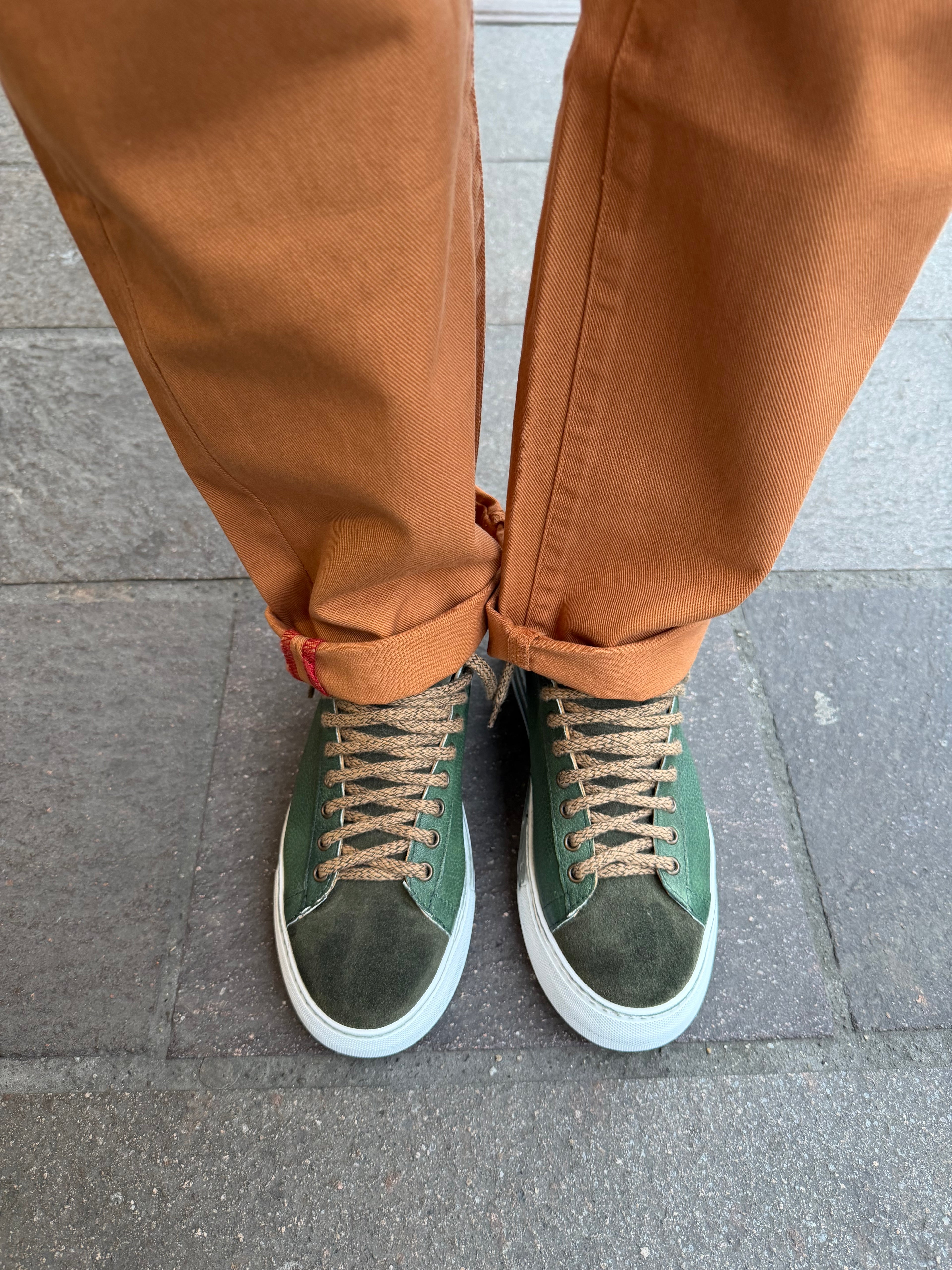 SCARPA CAMOSCIO VERDE