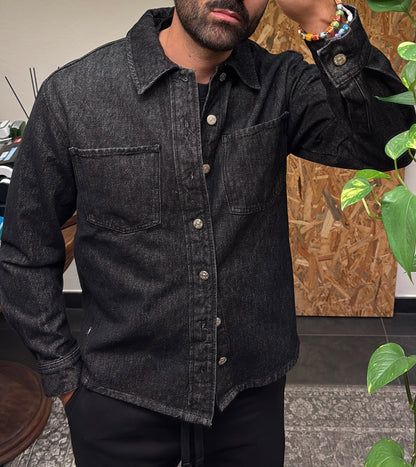BLACK DENIM JACKET