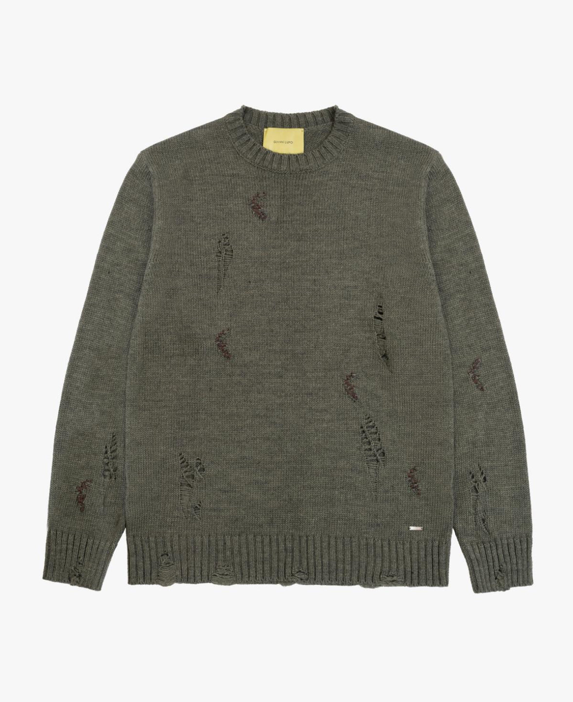 MAGLIA GIROCOLLO CON ROTTURE