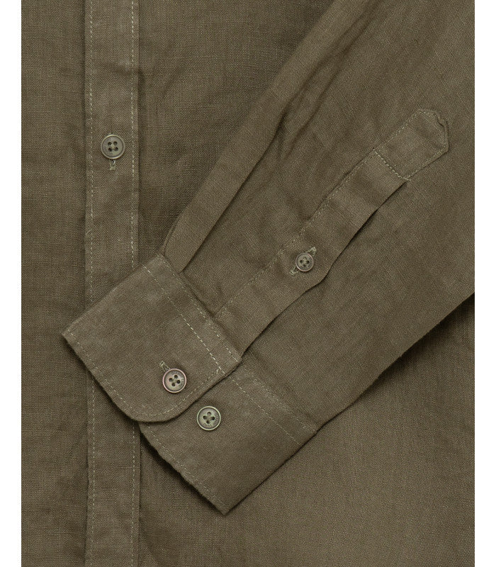 CAMICIA IN LINO COLLO COREANO