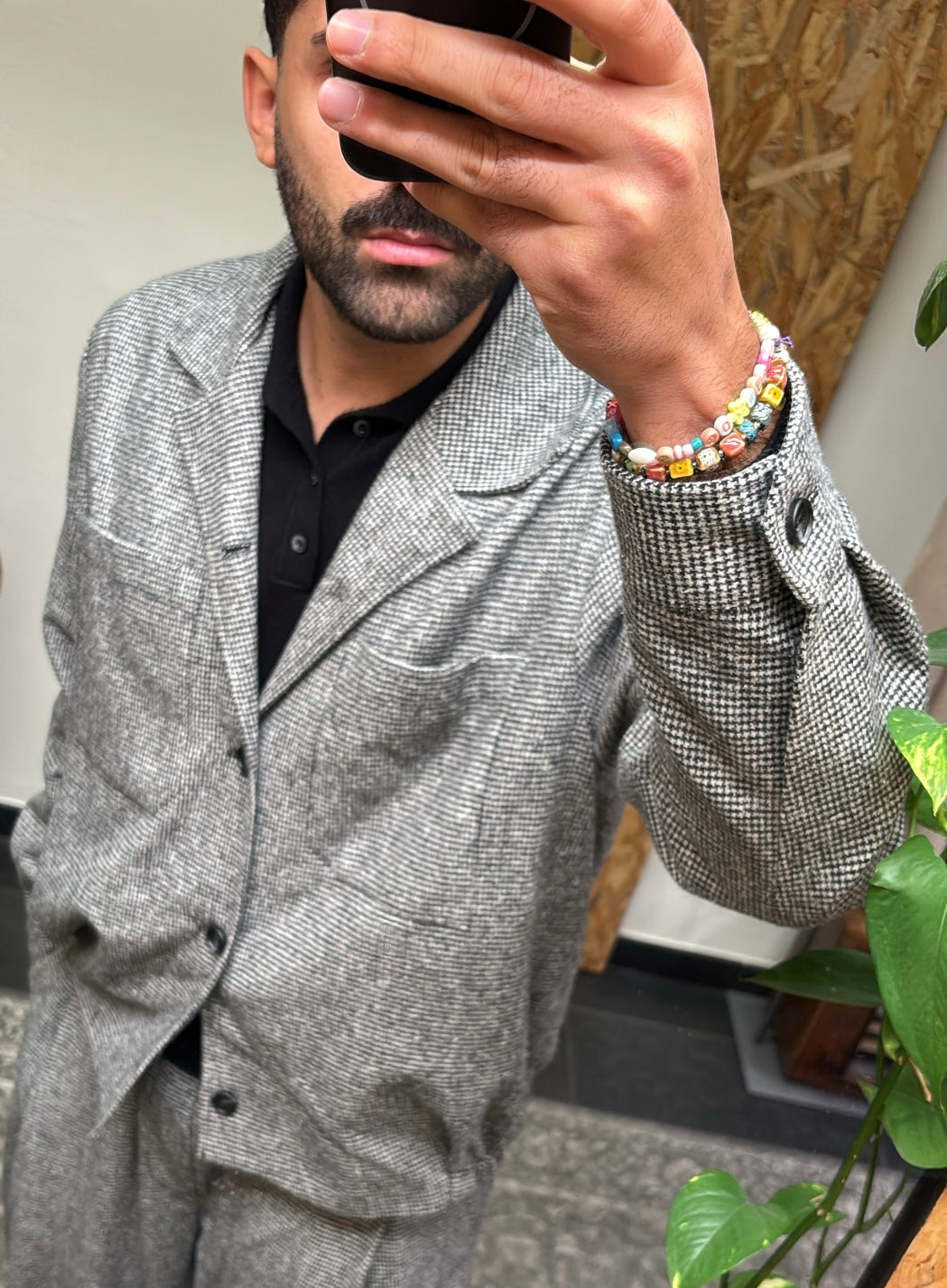 GIACCA CAMICIA CON ABBOTTONATURA SINGOLA