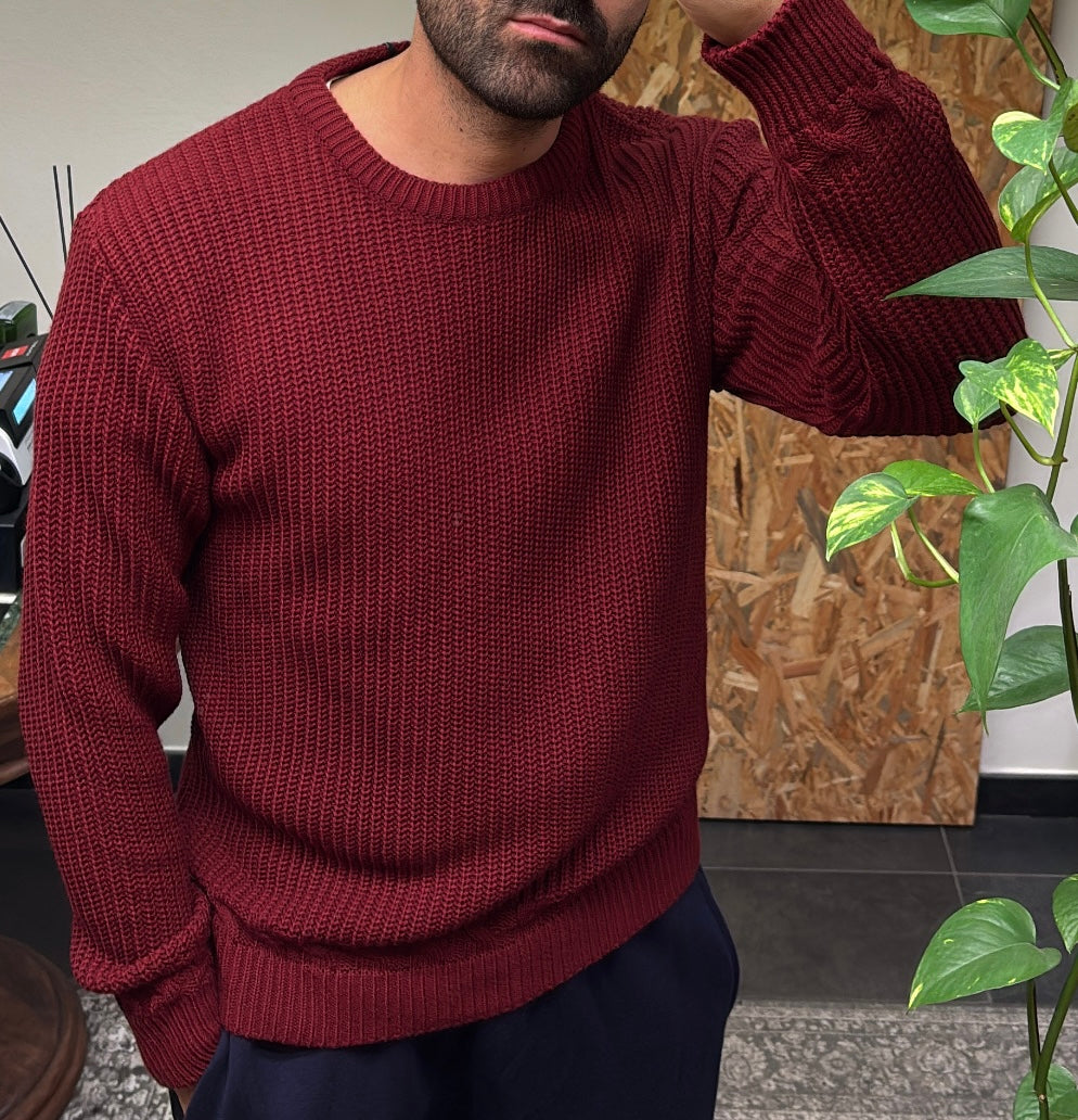 MAGLIONE CON SCOLLO ROTONDO