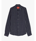 CAMICIA A RIGHE IN LINO