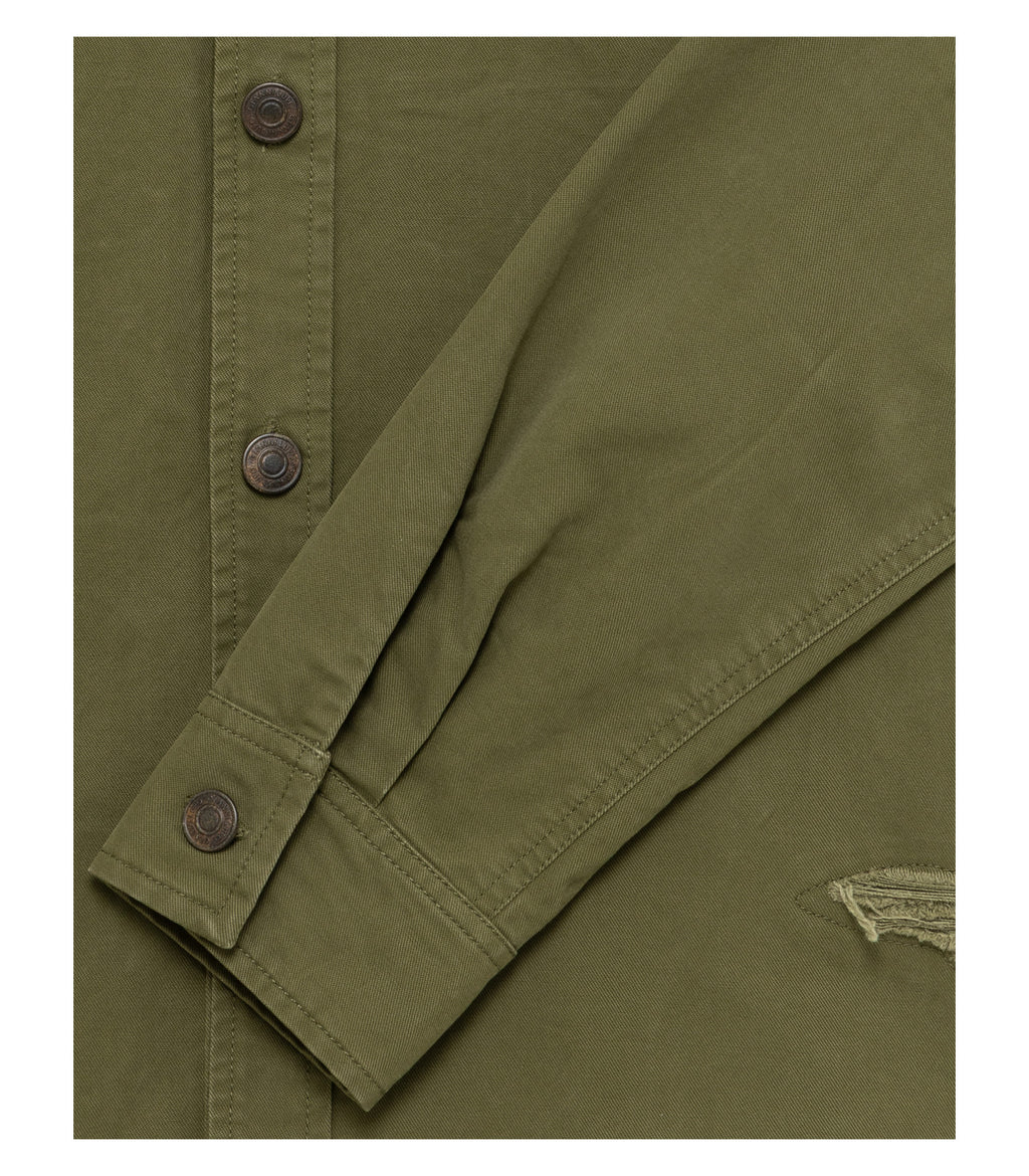 OVERSHIRT CON RICAMI MILITARY