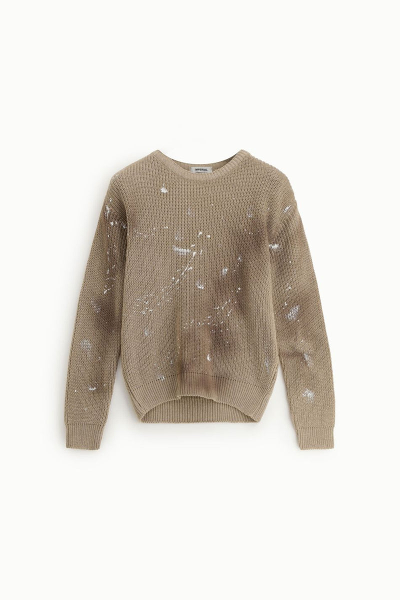MAGLIONE GIROCOLLO STAMPA EFFETTO GRAFFITI