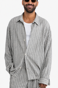 CAMICIA OVERSIZE A RIGHE
