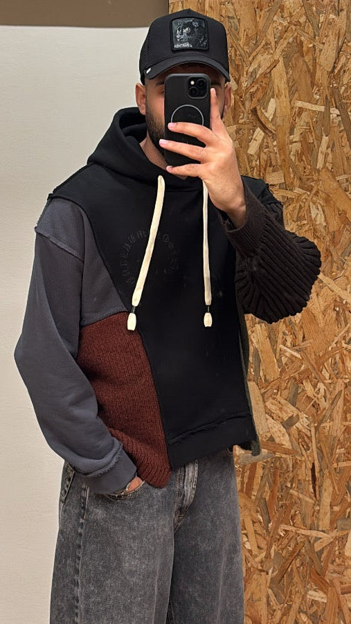 FELPA PATCHWORK OVERSIZE
