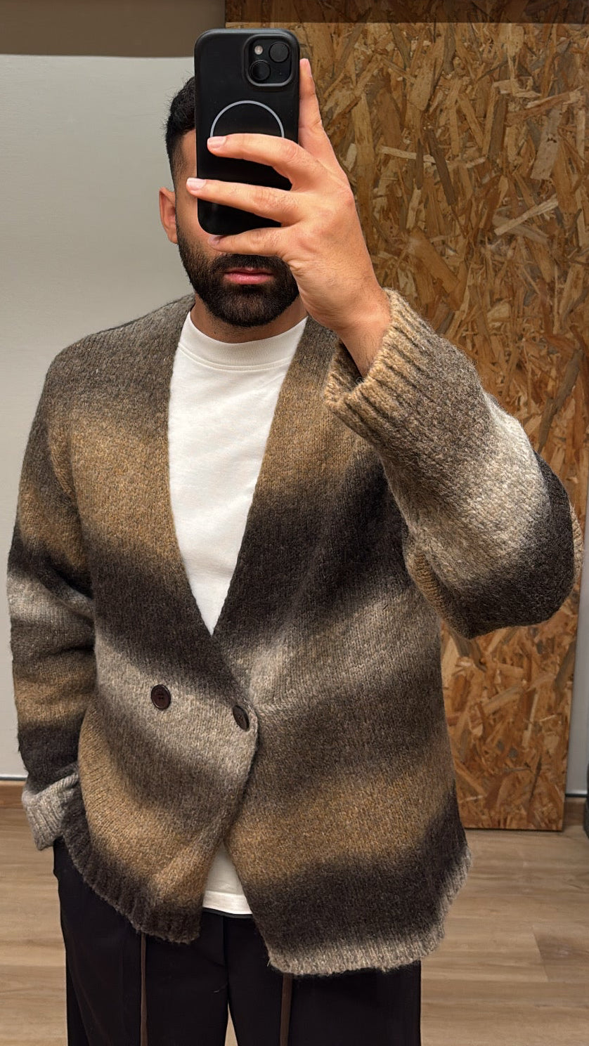 CARDIGAN DEGRADÈ DOPPIO PETTO