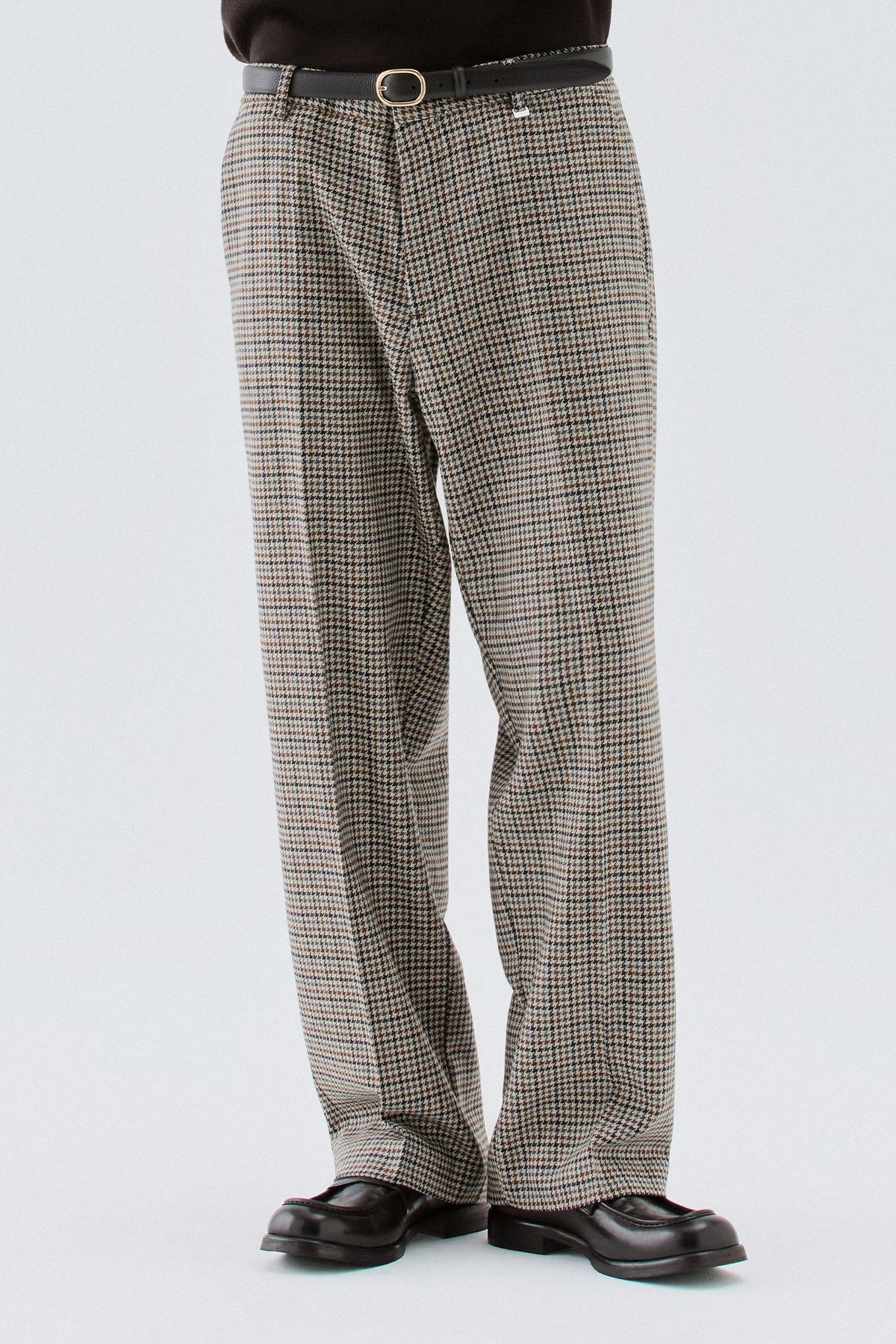 PANTALONI LARGHI PIED DE POULE