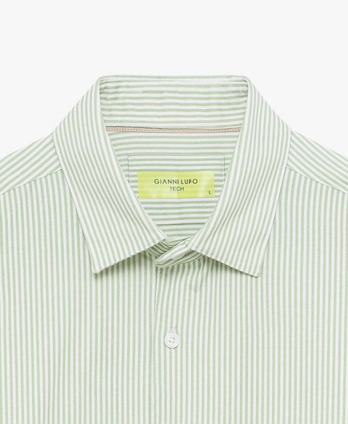 CAMICIA A RIGHE VERDE