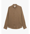 CAMICIA IN LINO COLLO COREANO