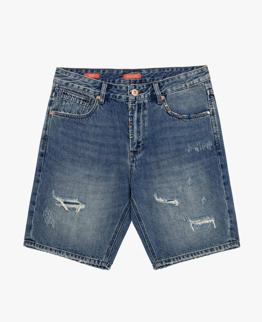 BERMUDA DENIM CON STRAPPI