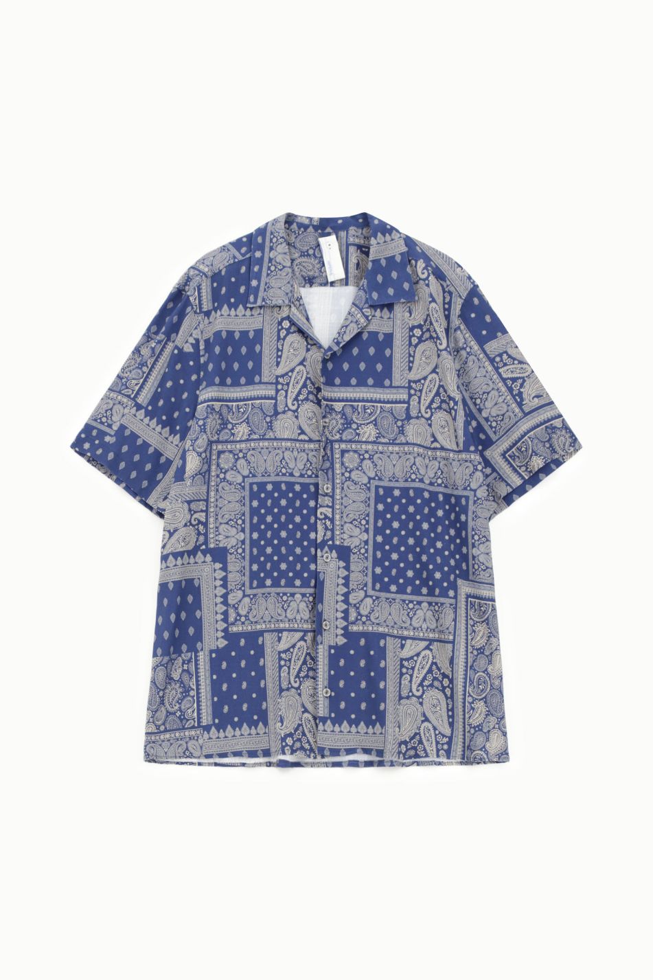 CAMICIA A MANICHE CORTE FANTASIA PAISLEY GEOMETRICA