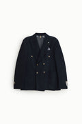 BLAZER DOPPIOPETTO CON TASCHE APPLICATE