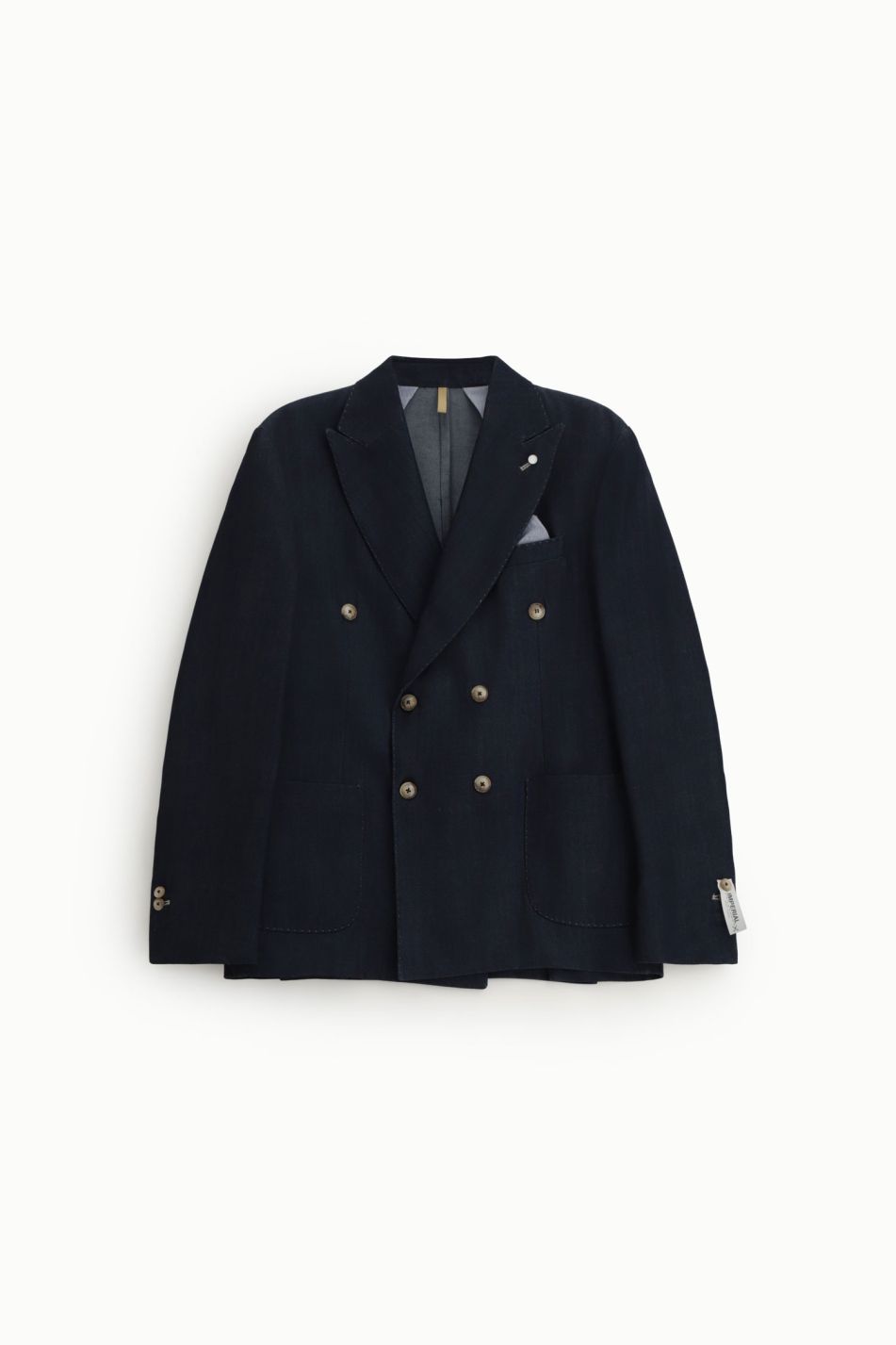 BLAZER DOPPIOPETTO CON TASCHE APPLICATE