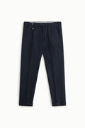 TROUSERS CON PINCE E RISVOLTO